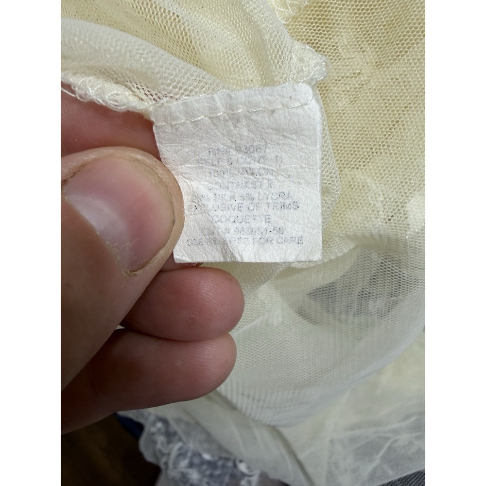 Claire Pettibone Lace Slip Sheer Full Xl Vintage Dainty Chic Victorian Feminine - Picture 8 of 8